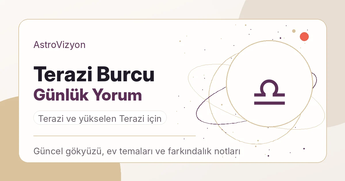 Terazi burcu günlük yorum görseli