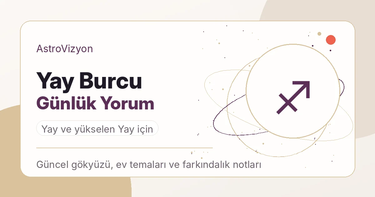 Yay burcu günlük yorum görseli