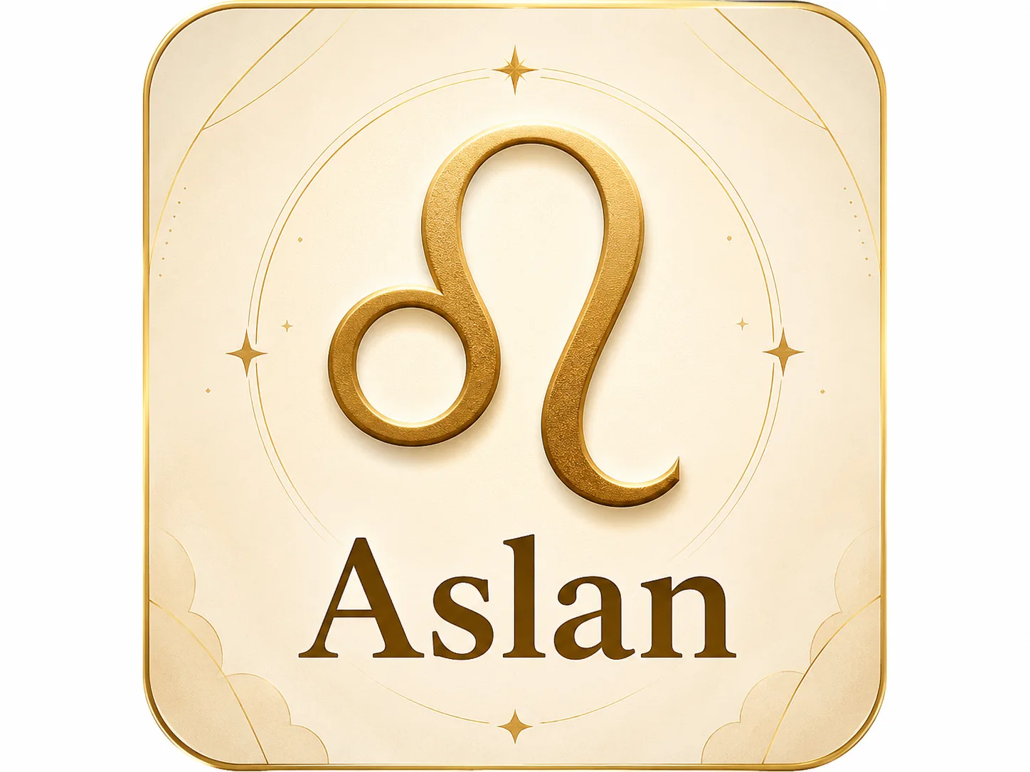 Aslan burcu simgesi